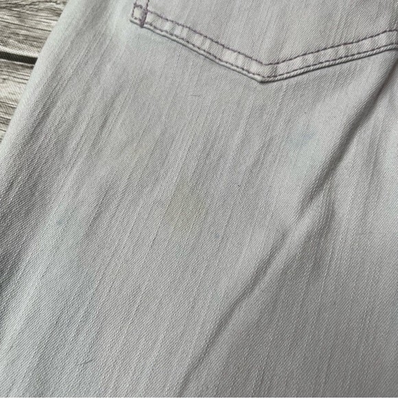 Pilcro and the Letterpress Tuxedo Seam Slim Straight Leg Jeans 27 Light Purple - Picture 6 of 12